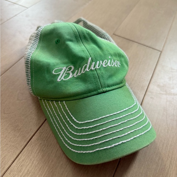 Budweiser Other - …sold…Budweiser Lime Green Cap with White Embroidery